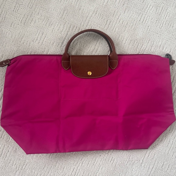 Longchamp LE PLIAGE Original L Travel Bag Large - Fuschia Pink - Picture 9 of 11